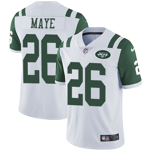Nike Jets #26 Marcus Maye White Men's Stitched NFL Vapor Untouchable Limited Jersey